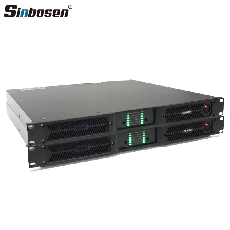 

D2-4200 professional 1u цифровой 2-канальный 4000 Вт усилитель мощности сабвуфера