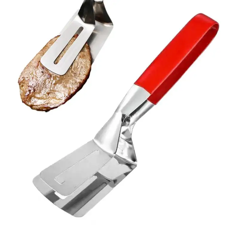 

Spatula Clip Household Frying Fish Spatula Clip Multifunctional Non Slip Handle Grill Tongs For BBQ Pizza Kitchen Accessories