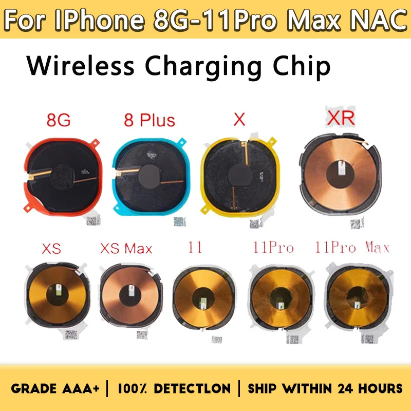 Aaa + Wireless Charging Chip Coil Modulo Nfc Flex Cableper Iphone 8 8 Plus X Xr Xs 1111Pro 11Pro Max Se 2020 Parti Del Pannello Del Caricatore