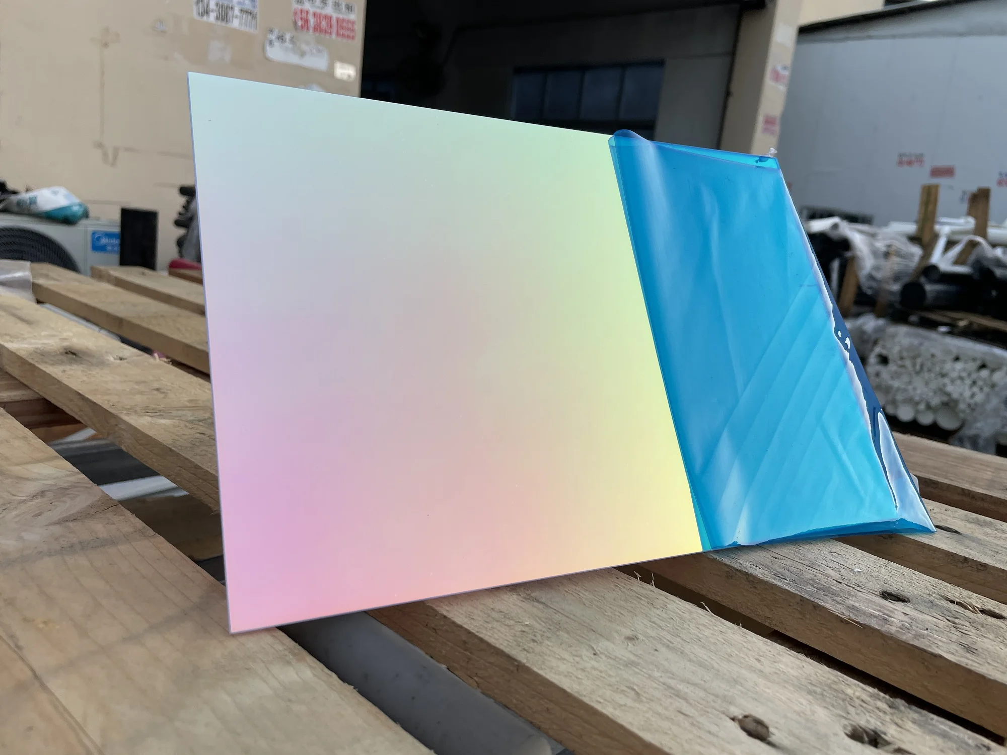 1/16" Acrylic Iridescent/Radiant Sheet - 12"x12" Two-Sided Rainbow PMMA Sheet For Crafts - View #7