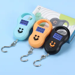 Sleek Black Digital Hanging Scale with LCD Backlight - 50kg Capacity (GJ164-orange)