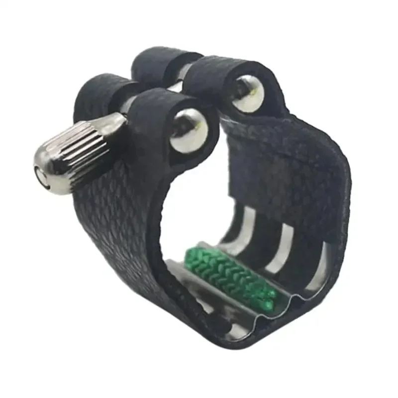 1Pc PU Leather Soprano B Clarinet Rubber Mouthpiece Ligature Musical Wind Instrument Parts Saxophone accessories