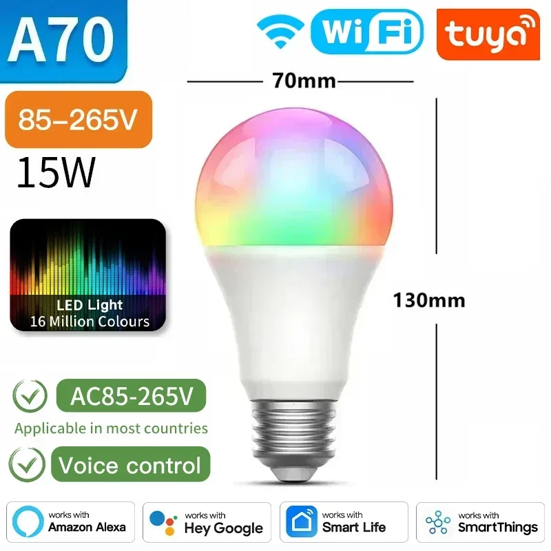 TNCE Tuya E27 Bulb Bluetooth/WIFI/Zigbee، مصباح LE...