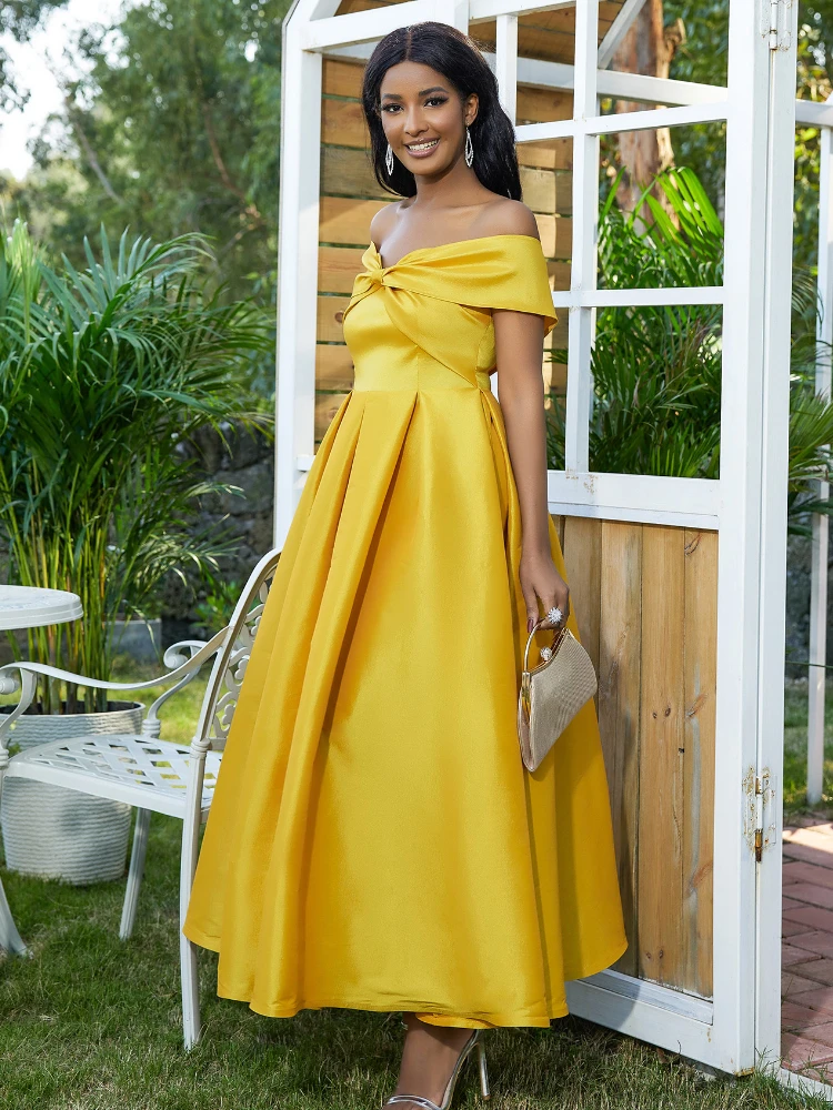 Vestido Longo Look Amarelo Para Reveillon Plus Size Madrinha De