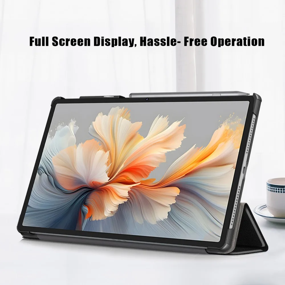 Enhanced Tri-Fold Tablet Cover with Auto Wake Function