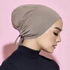 Jersey Soft Modal Muslim Turban Hat Inner Hijab Caps Islamic Underscarf Bonnet India Hat Female Headwrap Turbante Mujer 4