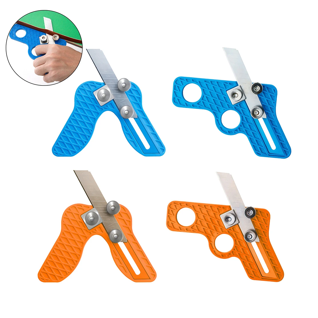 

1/2Pcs ABS Multifunctional Edge Trimmer Woodworking Manual Aligner Wood Trimming Straight / Curved Edge Carpenter Hardware