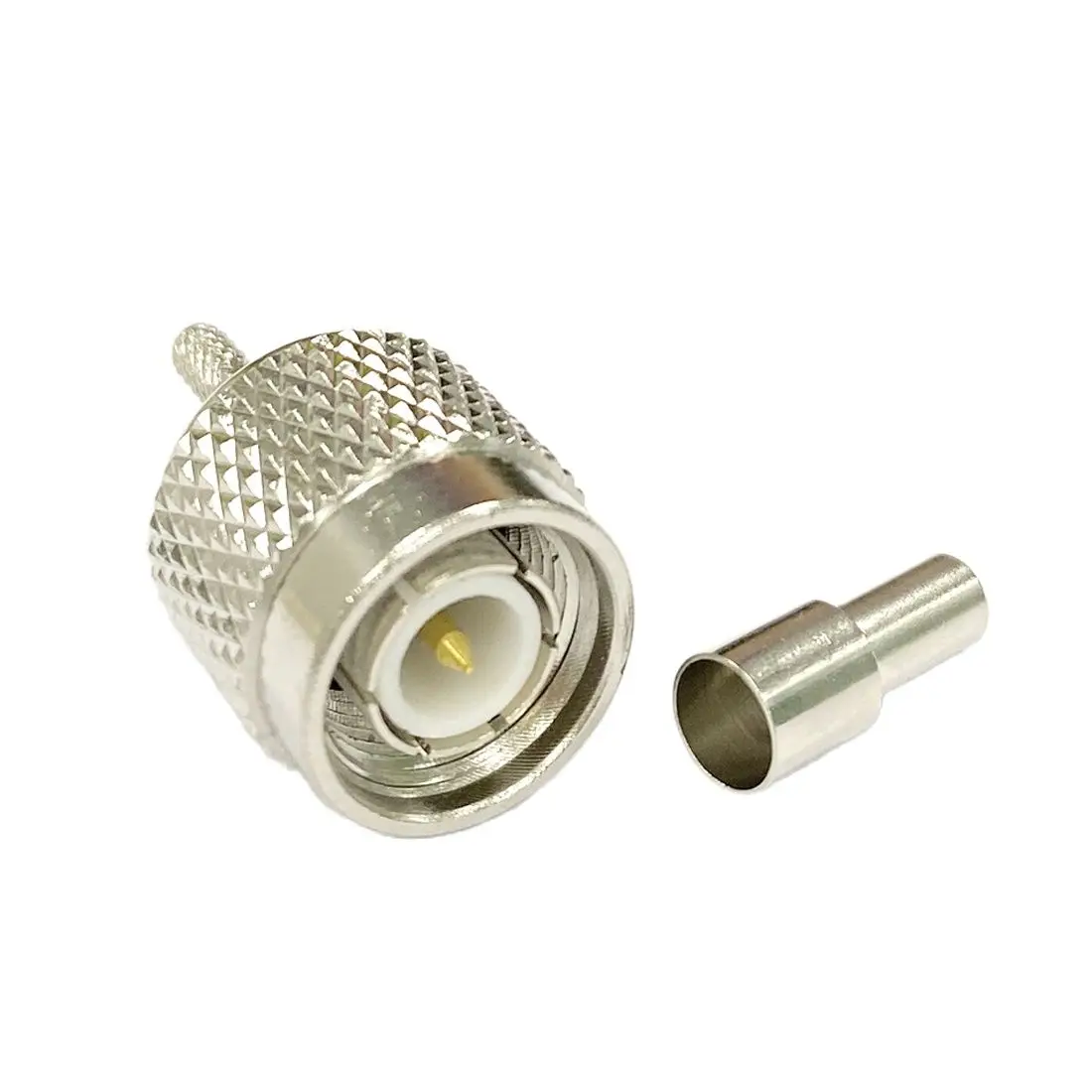 

1pc TNC Male Plug RF Coax Connector Crimp for RG316 RG174 Cable Straight Nickelplated New Wholesale
