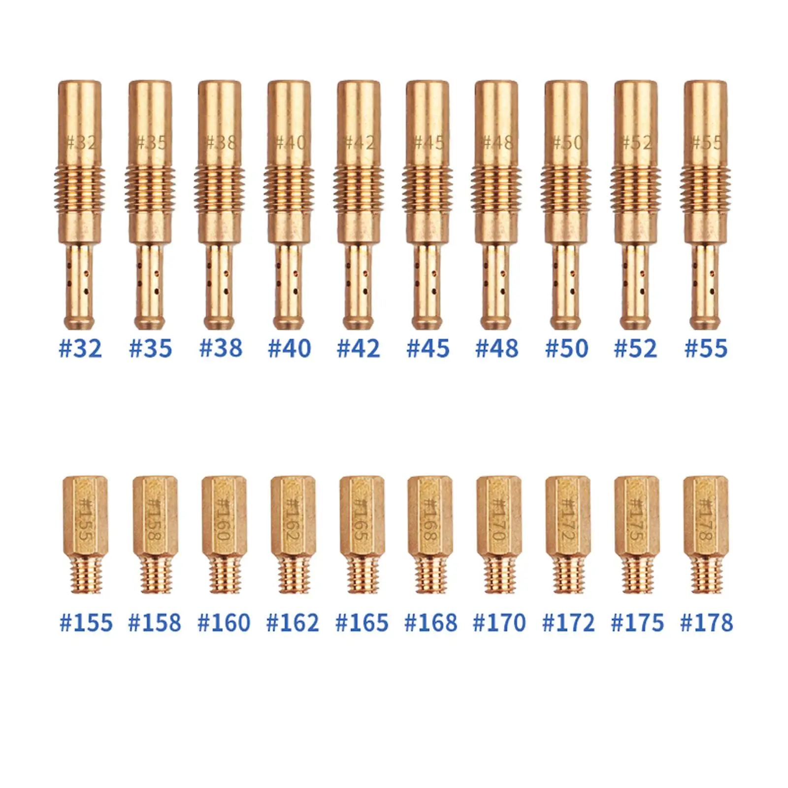 30Pcs Slow Jets Parts Professional Sostituisce Facilmente Installare Carburatore Main Jets Moto Per Polini 250Cc Gy6 Pwk Cvk Pe