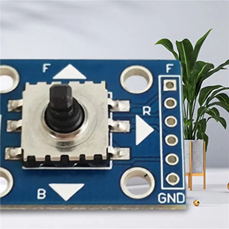 【선물】2X 5방향 내비게이션 키 모듈 5D 로커 마이크로컨트롤러 다기능 휴대용 편리한 키보드 스위치 모듈