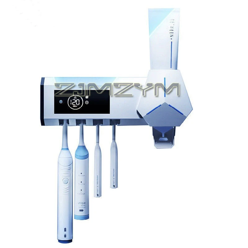Deep UV Sterilizing Toothbrush Sterilizer ABS Wall-mounted Light Source Charging Sanitizer Case Shelf