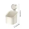 Shower Organizer Suction Cup Wall Mounted Shower Basket Removable Shower Storage For Inside Shower Bathroom Kitchen Drill-Free 6