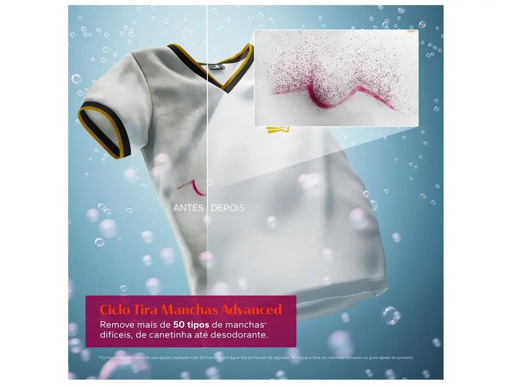 Lavadora de Roupas Brastemp 14kg Cesto Inox 12 Programas de Lavagem Branca BWJ14AB - 110V 5