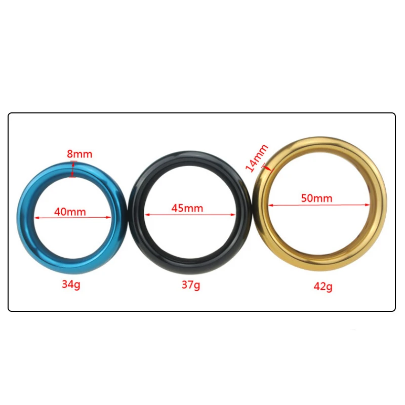 Ringe auf Aluminiummetall-Männerringen verzögerte Ejakulation Produkte für Erwachsene Gehäuse Verzögerungsverschlussschlaufen Ring Sex S_voghion.com