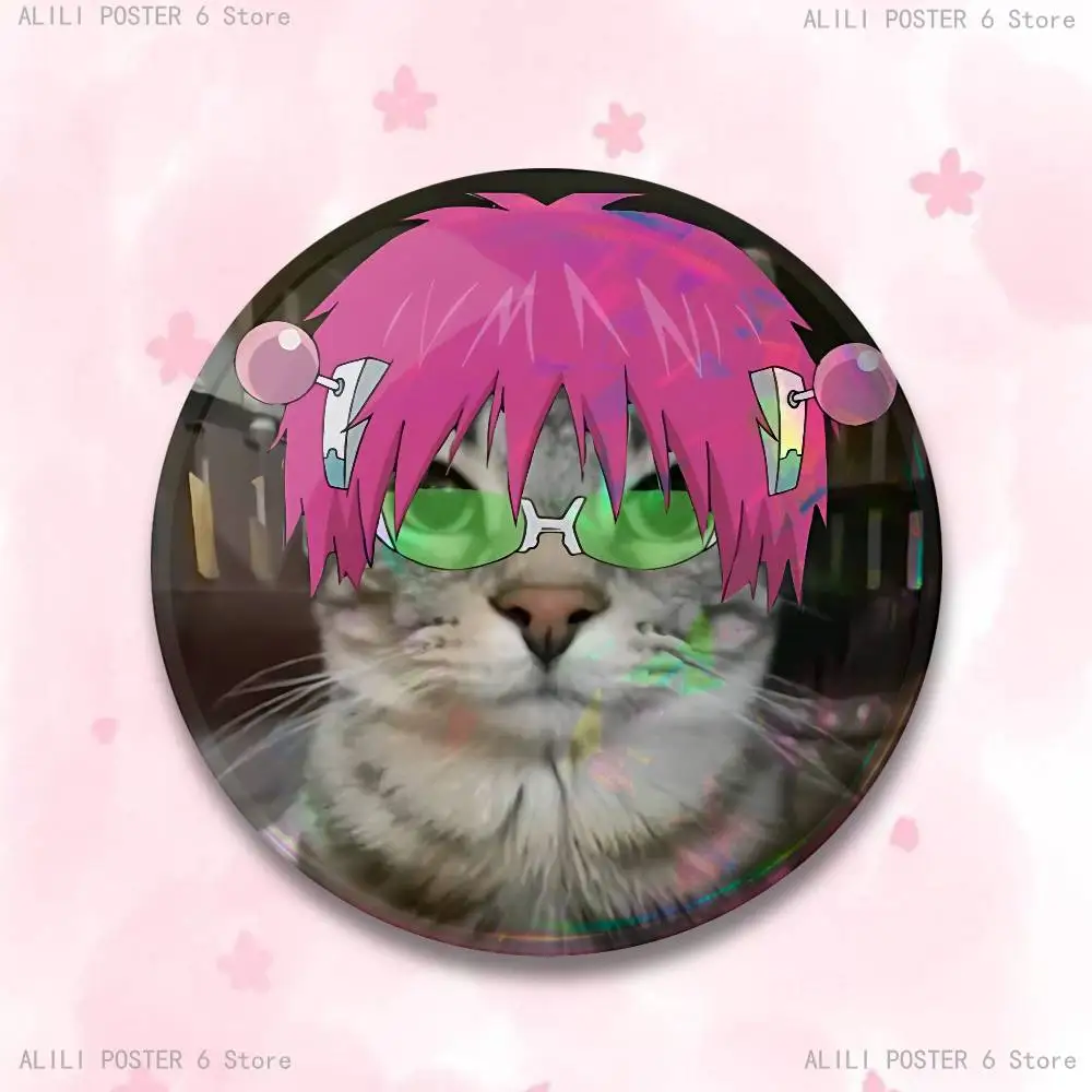 Saiki K Inspired Cosplay Pin Badge Collection - Round Brooch Souvenir