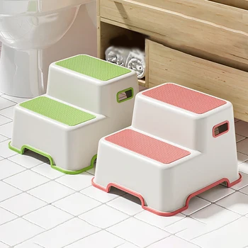 HUA HUA Children's Washbasin Step Stool Baby Wash Hand Step Stool Brush Teeth Wash Face Step Toilet Foot Stool 1