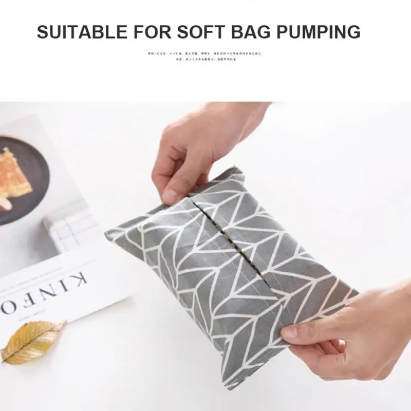 Portable Tissue Box Paper Storage Box Towel Cover Cloth Art Bedroom Living room Desktop Paper Towel Box Vehicle Paper Storage 3