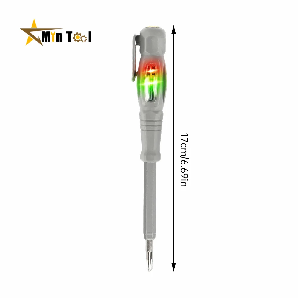AC24-250V Neon Bulb Indicator Meter Electric Pen Insulated Highlight Pocket Tester Pen Screwdriver for Electrician Tool 5
