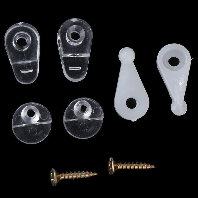 50Pcs Plastic Glass Panel Retainer Clips Clear Mirror Holder Clips For Cabinet Door Glass Retainer Mirror Cabinet Fix