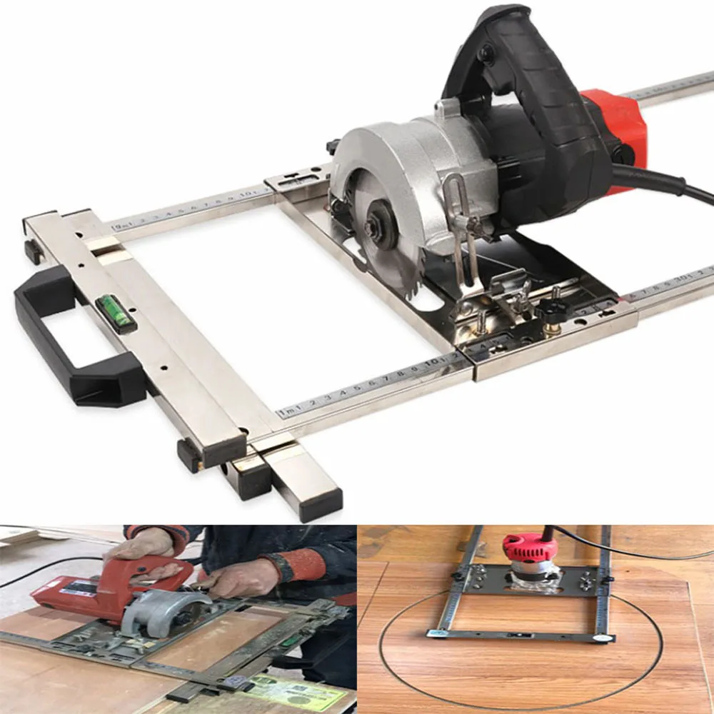 2023 Stainless Steel Multi-function Hand Saw Cutting Board Artifact Guide High Precision Woodworking Positioning Frame Tool 10 90 ° 3d woodworking line drawing angle ruler angle positioning t shaped line drawing circular lines tool right angles rule