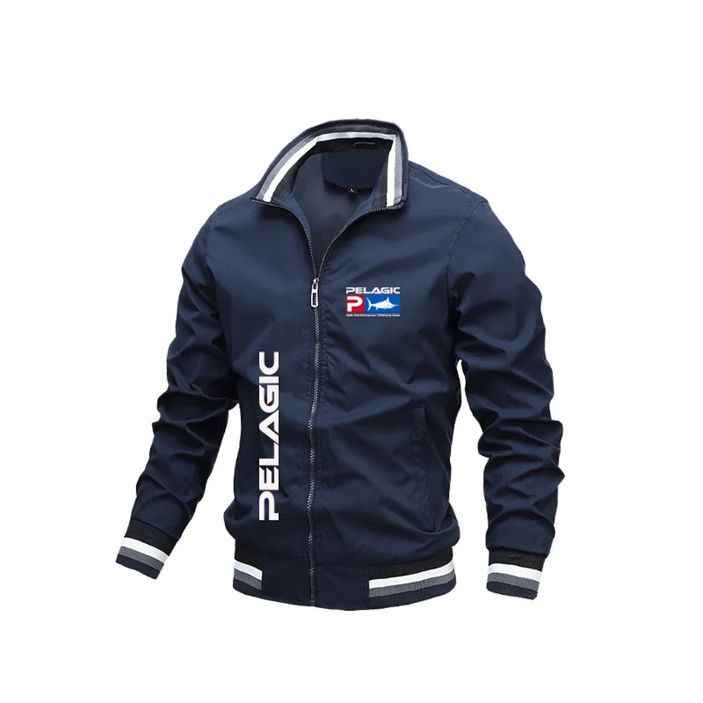 2024 New men's windproof sailing jacket, motorcycle riding jacket, outdoor fishing, ocean, high-quality