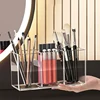 1Pc Bathroom Clear Plastic 3 Grids Storage Box For Makeup Brush Organizer Storage Lipstick Display Stand Storage Holder 6