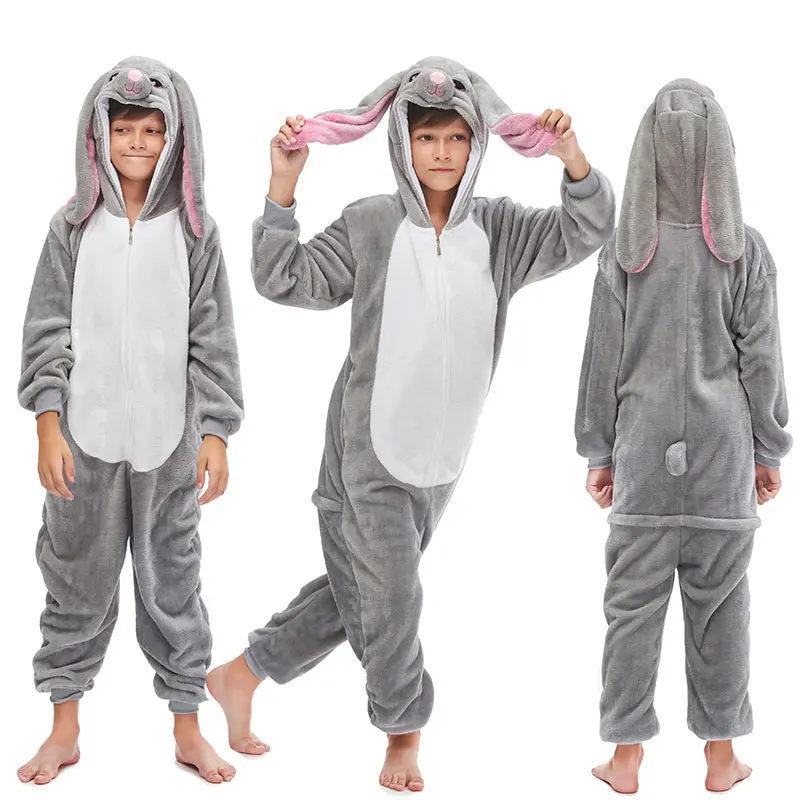 Children Kigurumi Unicorn Pajamas Kids Baby Animal Overalls Jumpsuit Onesie Cat Pajama Sleepwear Girls Cosplay Pyjamas Pijamas