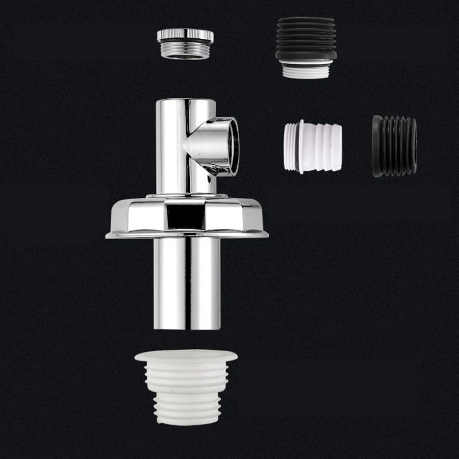 Washing machine floor drain three-way joint drainage pipe anti overflow water pipe universal anti odor cover floor drain joint floor drain filter drainage pipe set