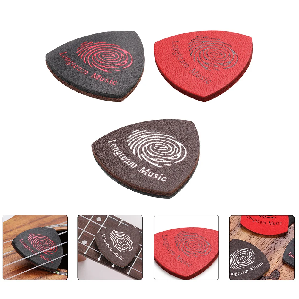 

Ukelele Acoustic Guitar Picks Replace Leather Electric Guitar Bass Picks Musical Instruments Guitars Accessories Parts