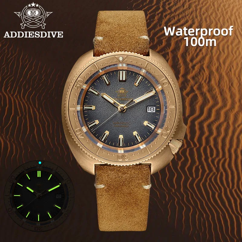 ADDIESDIVE AD2097 Diving Watch NH35A Automatic Movement Bronze