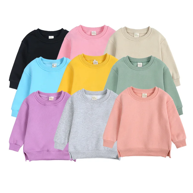 100% Cotton Children's Winter Sweatshirt Buy More to Save ShippinBoy Fleece Top Girl Long Sleeved Tees Kid Leisure Wear Baby