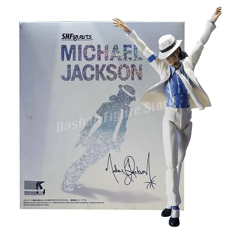 Экшн-фигурка Shf Майкла Джексона, ПВХ антигравитационная движущаяся гладкая фигурка Майкла, 14 см, с наклоном, в подарок