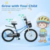 22358-d2d167.jpg Children's Bikes, 12-20 Inch, Suitable for Ages 3-8, Toddler to Kids, with Removable Training Wheels, Handbrake, and Rear Brake,