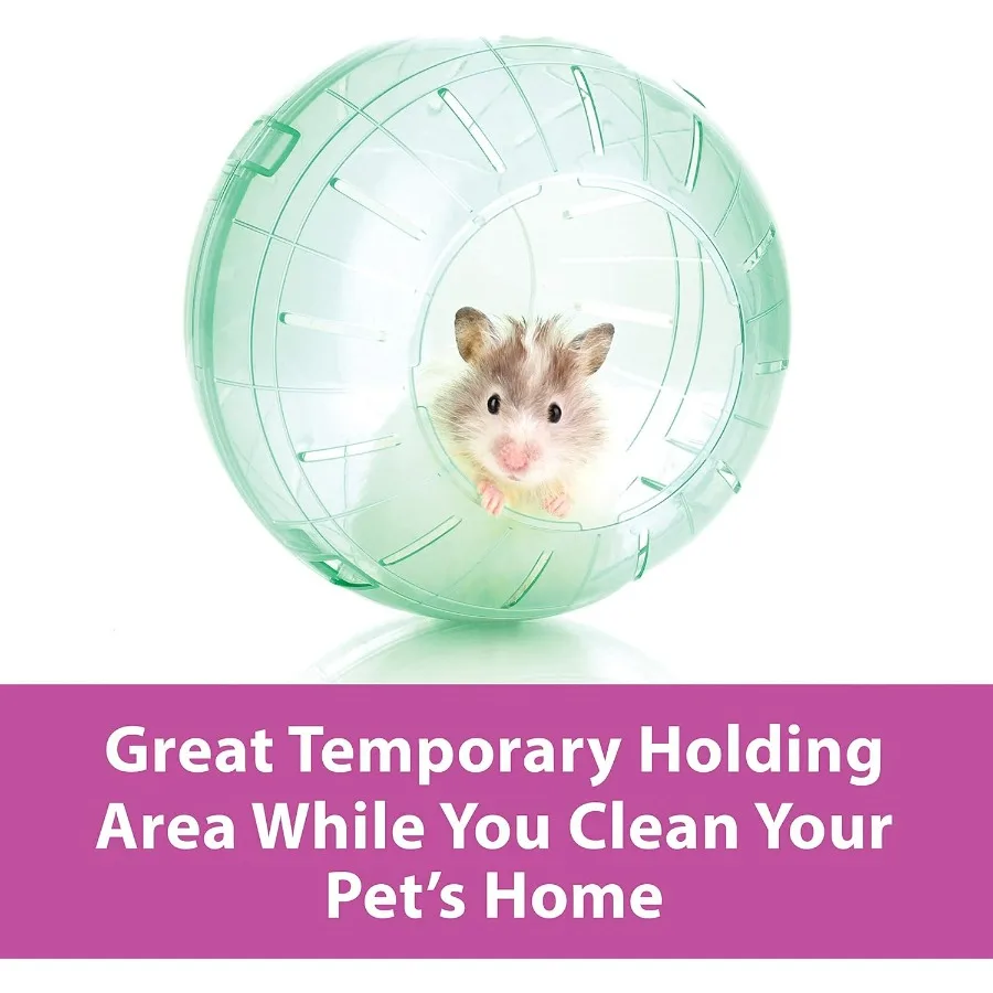 7 Clear RunAbout Exercise Ball for Pet Hamsters Gerbils Safe Transparent and Durable Indoor Activity Solution for Small Rodents 3
