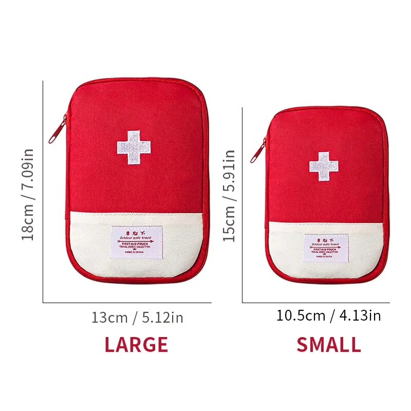 Portable First Aid Tools Storage Bag, Medicine Pill Bottle Organizer For  Home, Office, Car, Travel, Outdoor, Camping, Hiking, Boating And Emergency  (empty Bag) - Temu