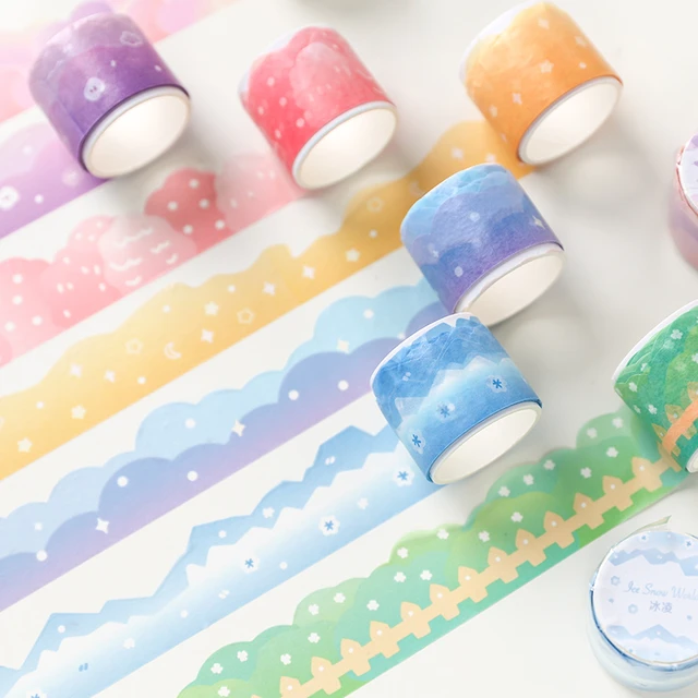 Masking Tape Scrapbooking Cute  Aesthetic Stickers Washi Tape - Cute  Stickers Roll - Aliexpress