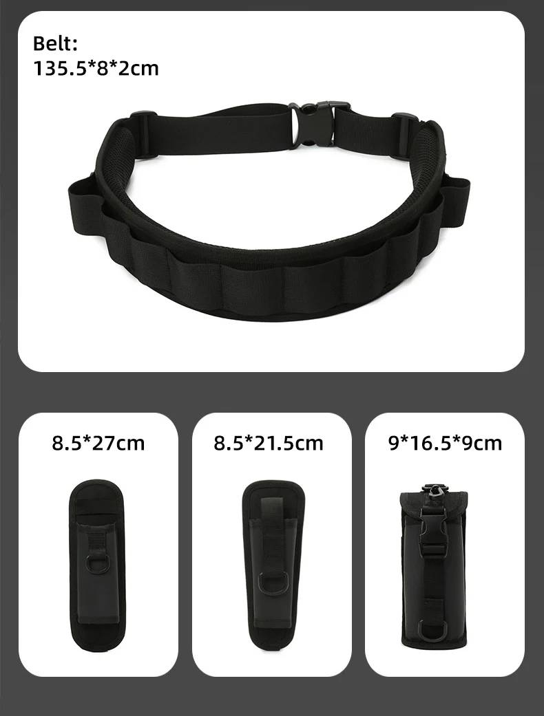 Description Picture 4 of itemMutifunctional Fishing Lure Bag Fishing Belt Multiple Pockets Outdoor Tactical Gear Shoulder Messenger Bags Utility Waist Pack