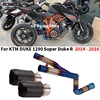 Slip For DUKE SuperDuke 1290R 2014 - 2016 Motorcycle Middle Link Tubes Exhaust Muffler Pipe DB Killer Refit Dual Outlet System