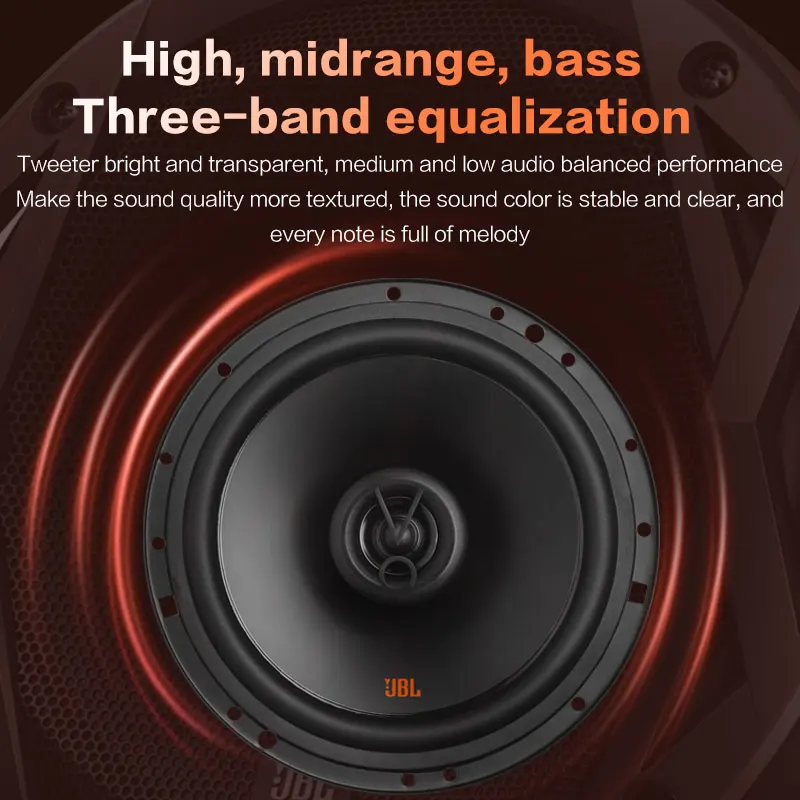 JBL 6.5 بوصة HiFi مكبر صوت محوري كامل المدى مكبر ص...