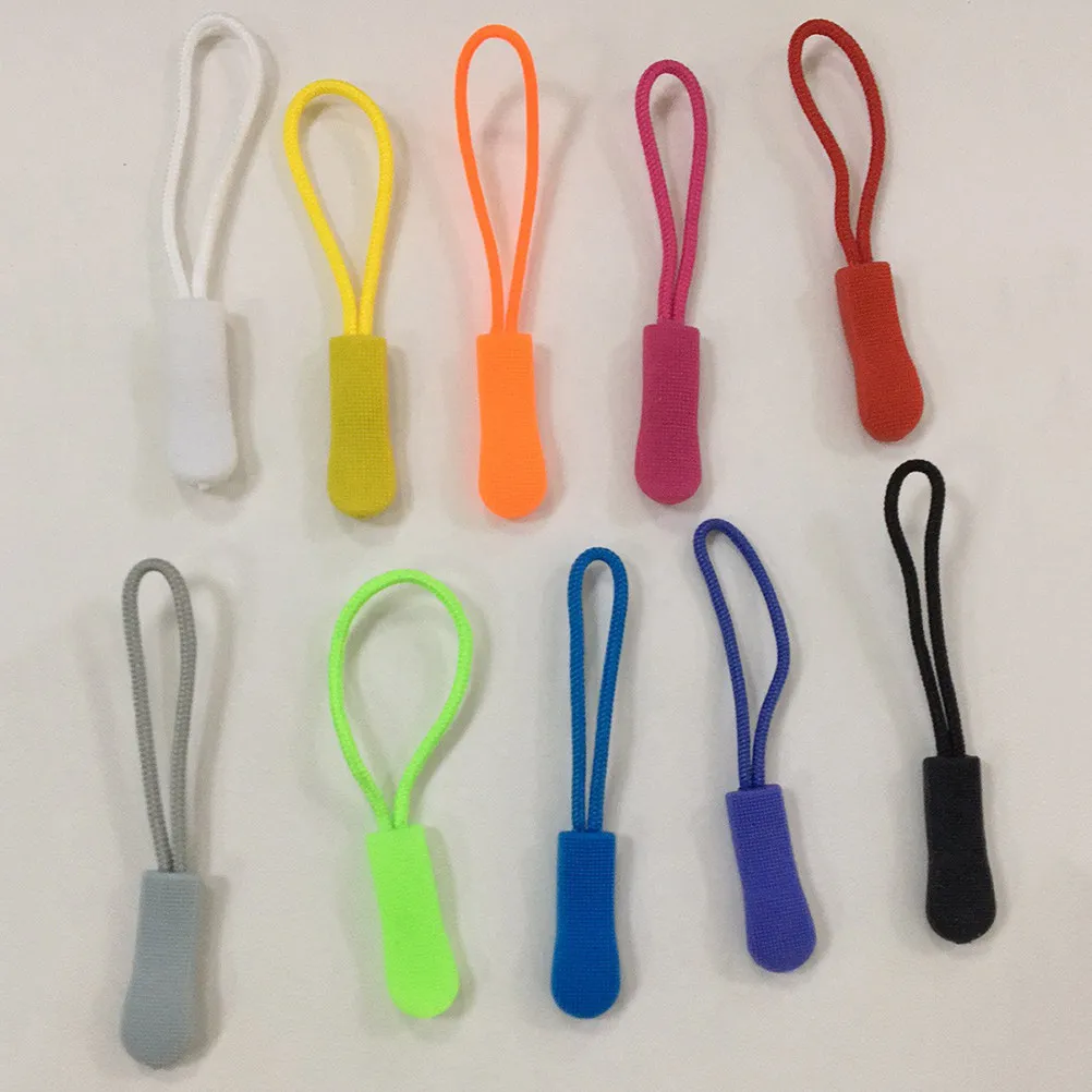 60Pcs 지퍼 손잡이 여행 가방, 배낭, 재킷, 코트, 스포츠웨어, DIY 바느질 수리 가방, 텐트용 고강도 플라스틱 지퍼 손잡이