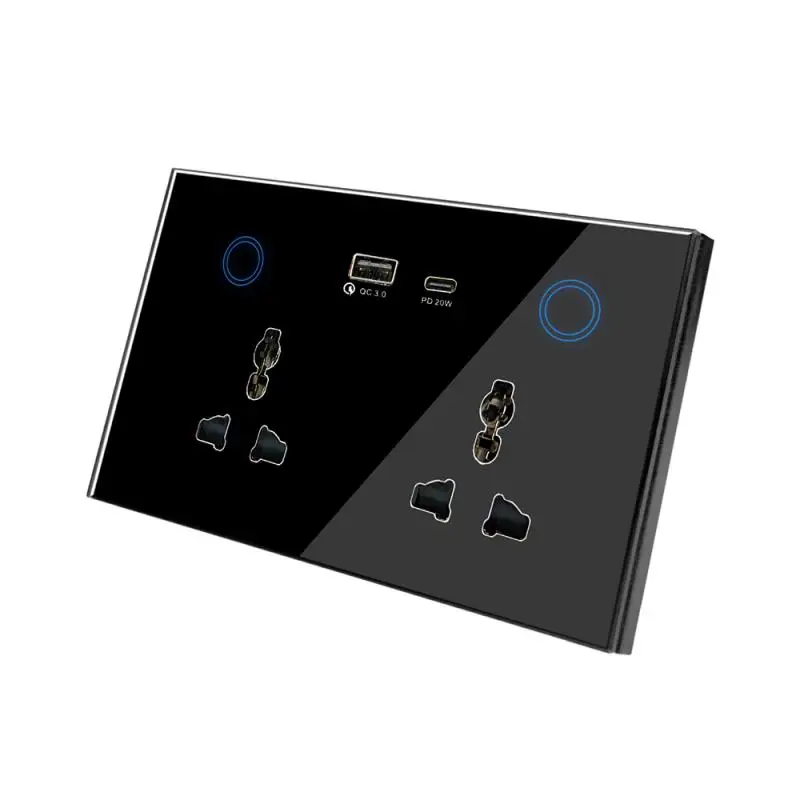 

Умная настенная розетка Tuya, Wi-Fi, 3,0 дюйма, USB