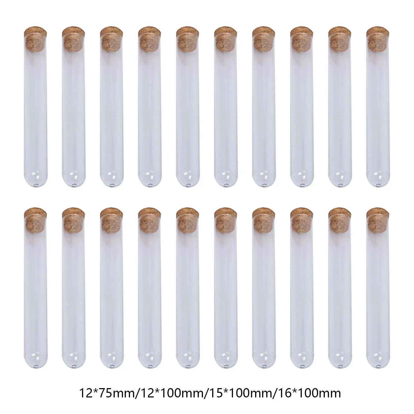 

20 Pieces Test Tubes with Lids Spice Storage Small Bottle for Plant Propagation Spice Birthday Party Supplies Beads Decoration