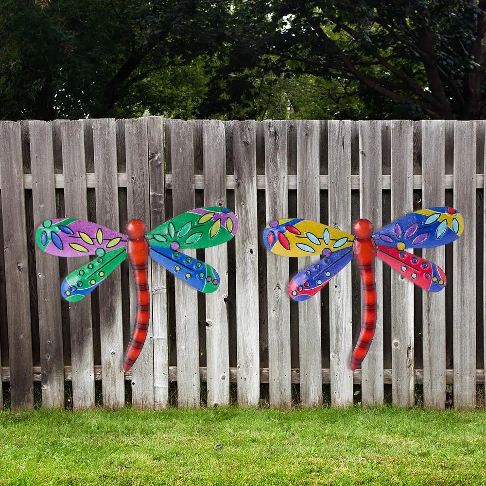 Metal Dragonfly Wall Art Decorations garden decoration animal ornaments metal wall decor