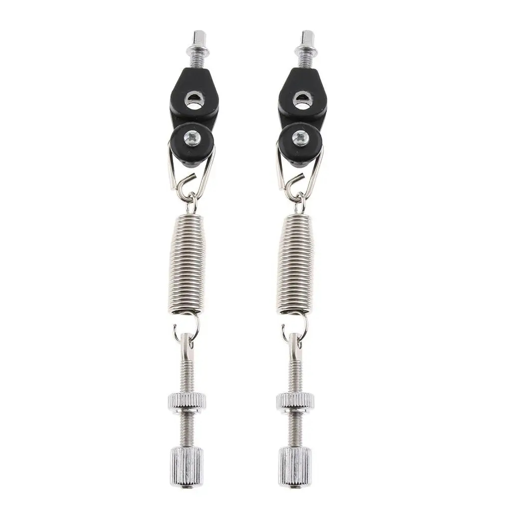 2 Bass Drum Foot Pedal Springs with D  Springs Clamping Set for Drum
