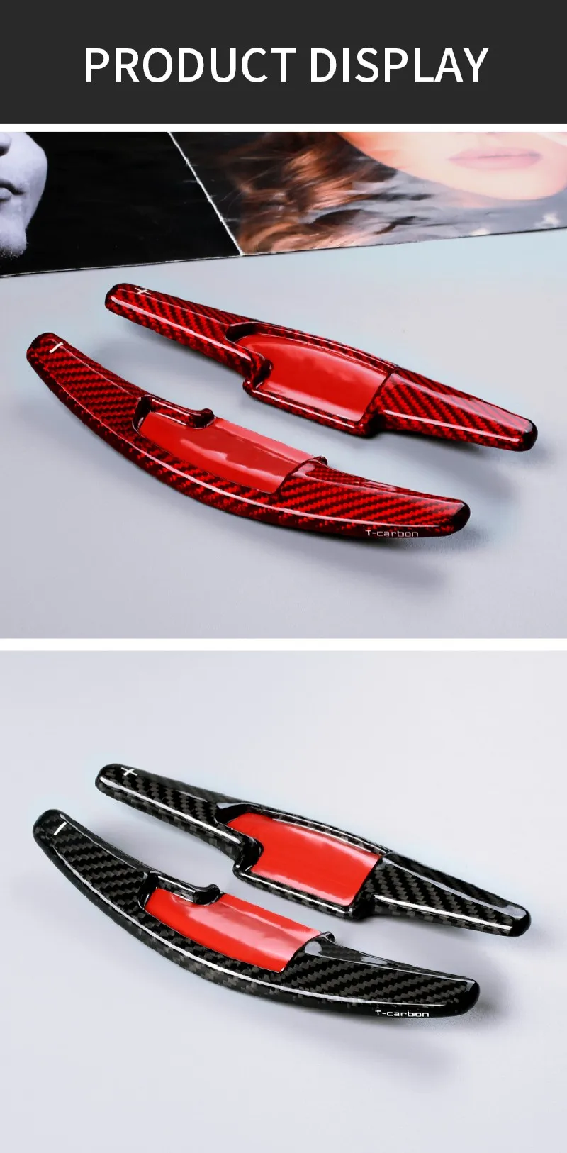 T-carbon Shift Paddle Shifter For Honda Spirior Acura RDX Carbon Fiber Paddle Shift