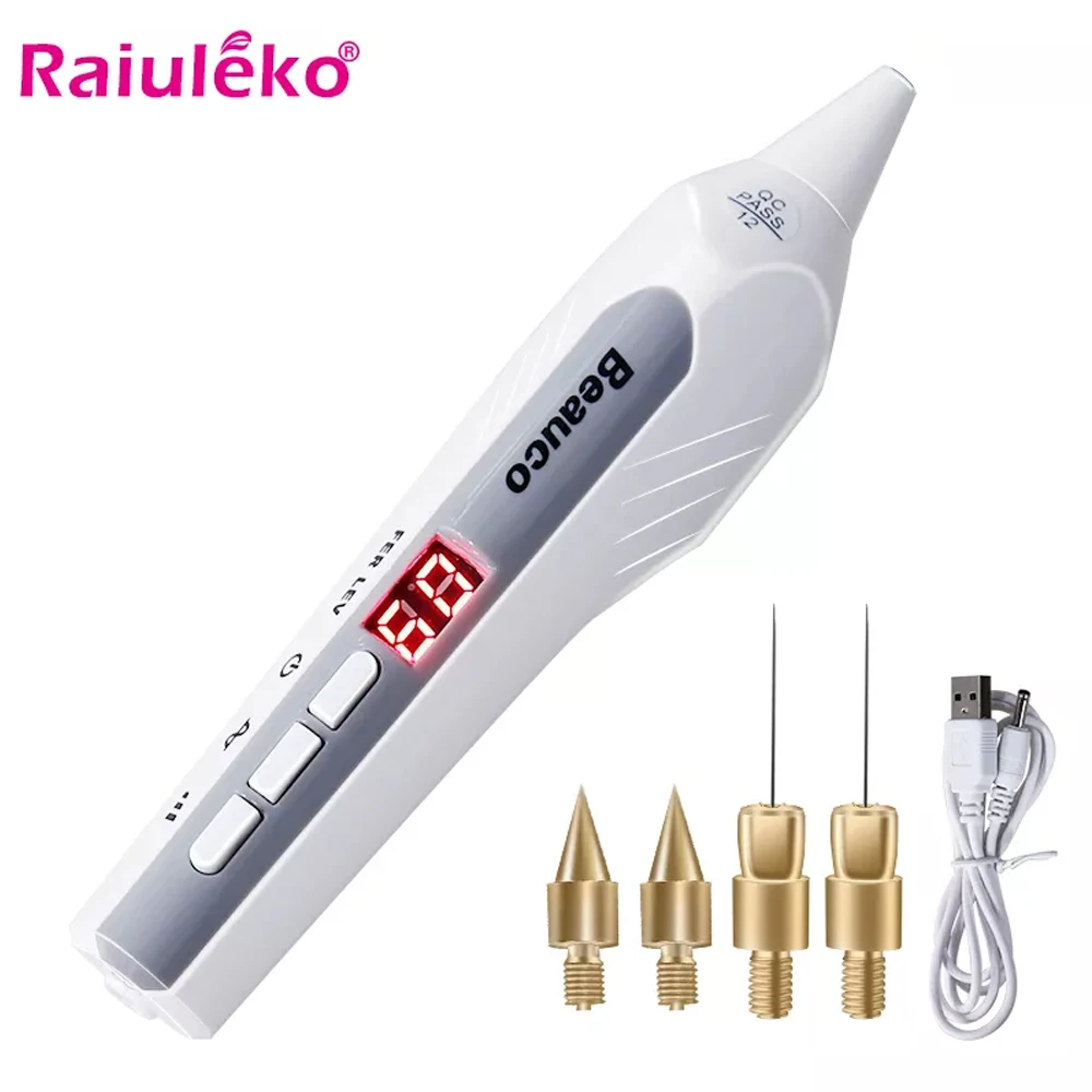 Plasma Pen Needles Kit 9 Gears Skin Wart Tag Tattoo Mole Remover Pen  Profesional LCD Skin Tag Remover Beauty Machine Accessories - AliExpress