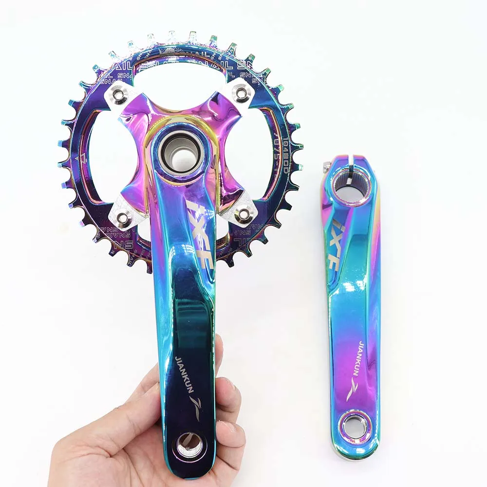 スポーツトイ・アクショントイ mowl Infiltrate Ti Polished Purple Rainbow Chain Ring Bicycle | Oil Slick Mtb Chainring | Mtb
