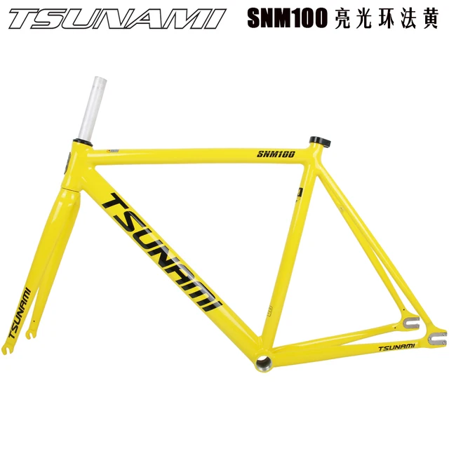 TSUNAMI SNM100 高品質シングルスピード自転車フレームセット固定ギア