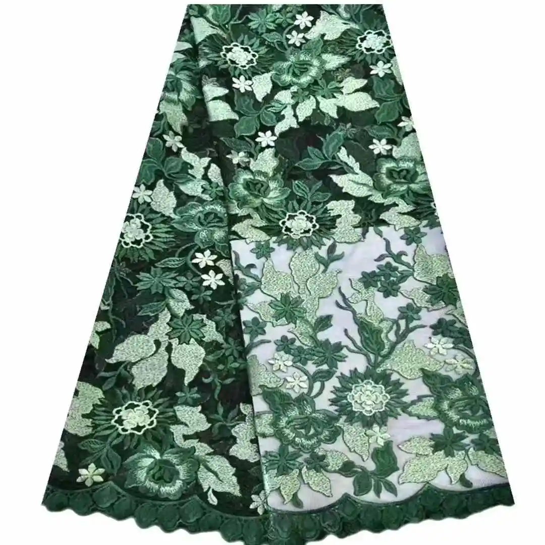 5 Yards Neueste Beste Qualität Zarte Bestickte Österreichische Spitze Sehr Weicher Mesh-Tüll-Stoff für Party- und Abendkleider NN_2468 – Detail 17