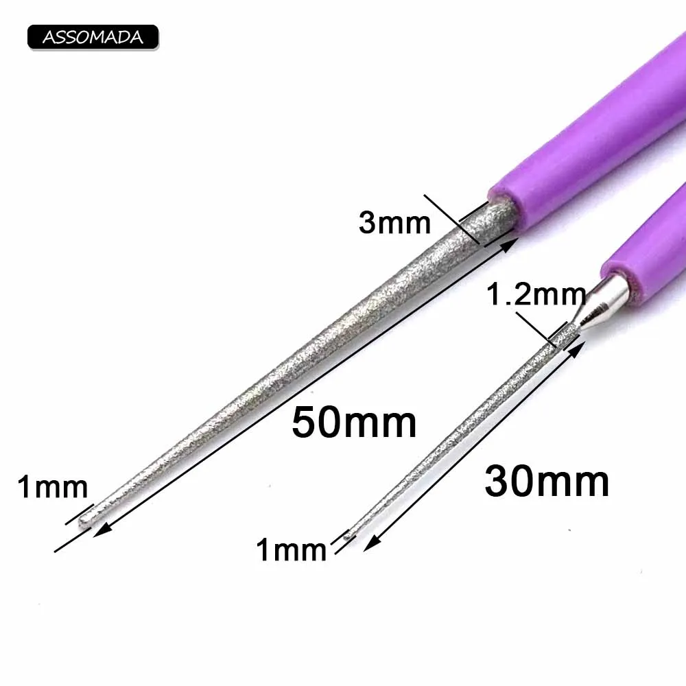 Beading Reaming Diamond Coated Bead Reamer Jewelry Making Tool Set -  AliExpress